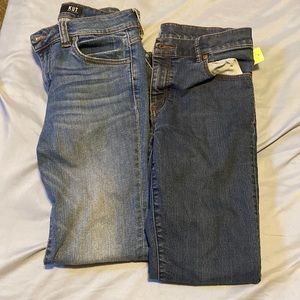 Two skinny denim jeans